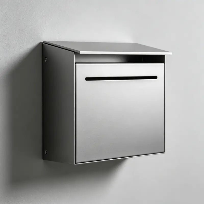 Boîtes aux lettres en métal fixées au mur